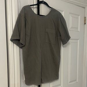 Free people tshirt denim romper